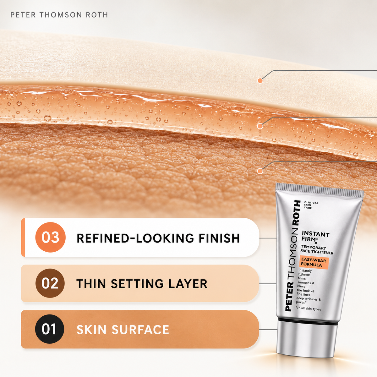 Seaweed-powered tightening for a smoother, firmer finish.