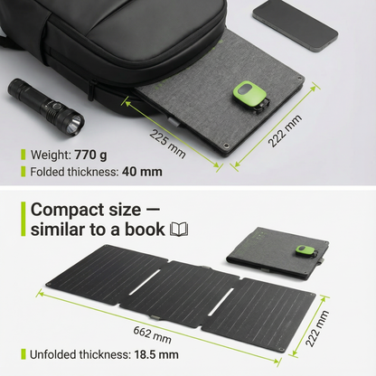HS30 – 30W Foldable Solar Panel