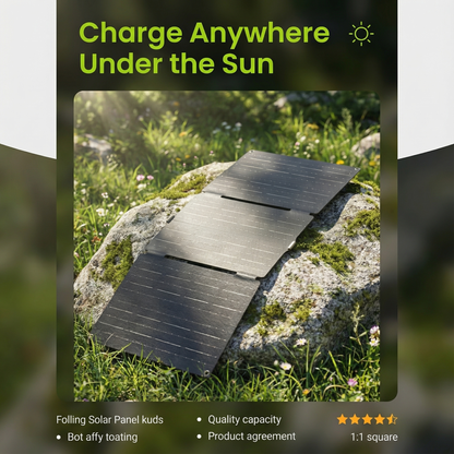 HS30 – 30W Foldable Solar Panel